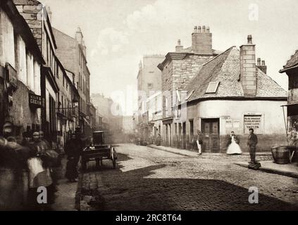 Main Street, Gorbals, vers le nord. Thomas Annan. 1868. Banque D'Images