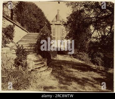 Courbevoie, ancien Chateau dit de la Belle Gabrielle. Eugène Atget. 1901. Banque D'Images