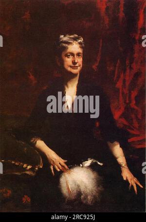 Portrait de Mme John Joseph Townsend (Catherine Rebecca Bronson) 1881 par John Singer Sargent Banque D'Images