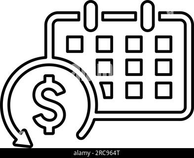 Tax Refund Time icon - parfait pour les fichiers imprimés et les présentations, la conception et le développement de sites Web, de matériel promotionnel, d'illustrations ou tout autre Illustration de Vecteur