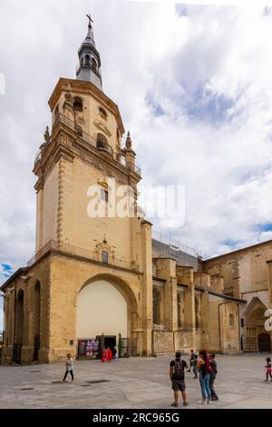 Cathédrale Santa Maria in (Vieille cathédrale), Vitoria-Gasteiz, pays Basque, Espagne. Banque D'Images