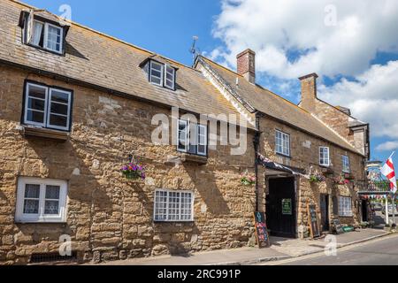 Géographie / voyages, Grande-Bretagne, Dorset, Abbotsbury, village Street Rodden Row à Abbotsbury, INFORMATIONS-AUTORISATION-DROITS-SUPPLÉMENTAIRES-NON-DISPONIBLES Banque D'Images