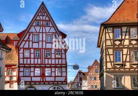 Gasthaus Barbarossa in der Altstadt von Bad Wimpfen im Kraichgau, Landkreis Heilbronn, Bade-Württemberg, Süddeutschland, Allemagne, Europa. Banque D'Images