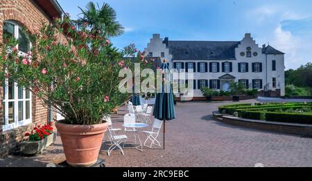 Burg Heimerzheim in Nordrhein-Westfalen, Wasserschloss, Heimerzheim, Bonn, Deutschland, Europa. Banque D'Images