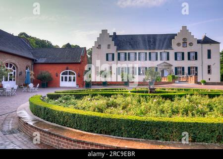 Burg Heimerzheim in Nordrhein-Westfalen, Wasserschloss, Heimerzheim, Bonn, Deutschland, Europa. Banque D'Images