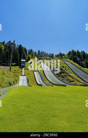 Adler-Skistadion Hinterzarten, Sprungschanzen Banque D'Images