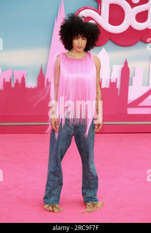 Londres, Royaume-Uni. 12 juillet 2023. Mette assiste à la première européenne Barbie au Cineworld Leicester Square à Londres. (Photo Fred Duval/SOPA Images/Sipa USA) crédit : SIPA USA/Alamy Live News Banque D'Images