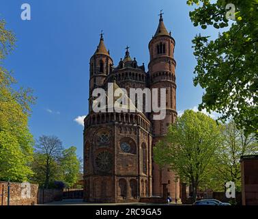 Schum-Stadt, Dom Sankt Peter, erbaut 12. Jahrhundert Banque D'Images