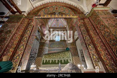 Innenaufnahme des Mausolée et Musée des Mevlana Rumi, Hazerti Mevlana, Konya, Tuerkei |photo intérieure du Mausolée et du musée de Mevlana Rumi, Hazr Banque D'Images