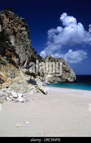 Karpathos, Nordosten, Strand Kyra Panagia Banque D'Images