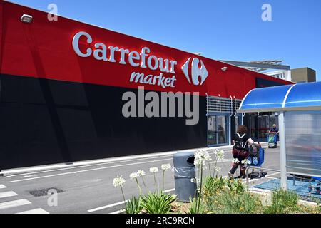 Succursale d'un supermarché Carrefour en Italie Banque D'Images