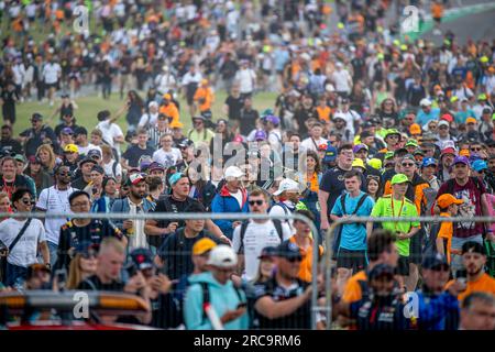 Silverstone, Grande-Bretagne. 10 juillet 2023. CIRCUIT DE SILVERSTONE, ROYAUME-UNI - 09 JUILLET : Grand Prix de Grande-Bretagne au circuit de Silverstone le dimanche 09 juillet 2023 à Silverstone, Royaume-Uni. (Photo de Michael Potts/Agence BSR) crédit : Agence BSR/Alamy Live News Banque D'Images