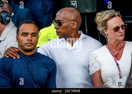 Silverstone, Grande-Bretagne. 10 juillet 2023. CIRCUIT DE SILVERSTONE, ROYAUME-UNI - 09 JUILLET : Anthony Hamilton après le Grand Prix de Grande-Bretagne au circuit de Silverstone le dimanche 09 juillet 2023 à Silverstone, Royaume-Uni. (Photo de Michael Potts/Agence BSR) crédit : Agence BSR/Alamy Live News Banque D'Images