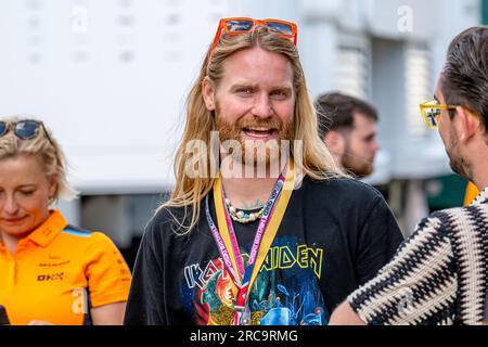 Silverstone, Grande-Bretagne. 10 juillet 2023. CIRCUIT DE SILVERSTONE, ROYAUME-UNI - 09 JUILLET : Sam Ryder après le Grand Prix de Grande-Bretagne au circuit de Silverstone le dimanche 09 juillet 2023 à Silverstone, Royaume-Uni. (Photo de Michael Potts/Agence BSR) crédit : Agence BSR/Alamy Live News Banque D'Images