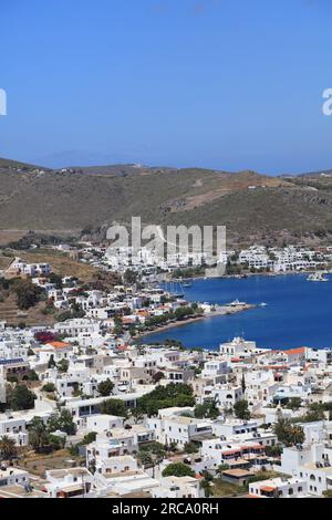 Patmos, Grèce, Skala Banque D'Images