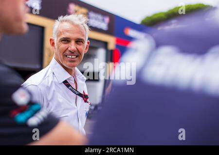 Rome, Italie. 13 juillet 2023. BELMONDO Paul, Driver Advisor, portrait lors de l'ePrix Hankook Rome 2023, 10e réunion du Championnat du monde ABB FIA Formula E 2022-23, sur le circuit Cittadino dell'EUR du 14 au 16 juillet 2023 à Rome, Italie - photo Bastien Roux/DPPI crédit : DPPI Media/Alamy Live News Banque D'Images