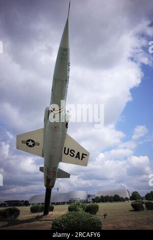 F-104 exposé devant le Musée national des États-Unis Armée de l'air à Wright-Patterson Air Force base près de Dayton Ohio. Banque D'Images