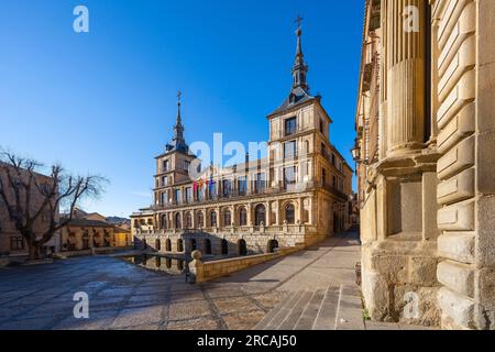 Hôtel de ville, Tolède, Castille-la Manche, Espagne Banque D'Images