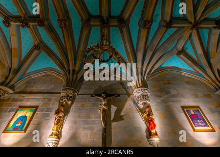 La cathédrale de Santiago est une église catholique romaine de la ville de Bilbao. L'église a été construite entre le 14e et le 15e siècles comme église paroissiale principale de Bilbao. Banque D'Images