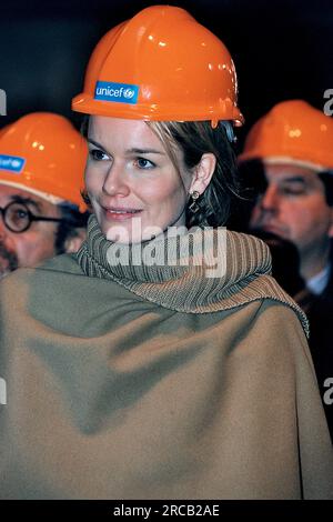 Copenhague/Danemark/07 décembre 2004/l'ancienne princesse Mathilde de Belgique, aujourd'hui reine de Belgique, a visité unicef Danemark. (Images de fichier) (photo.Francis Joseph Dean/Dean Pictures) Banque D'Images