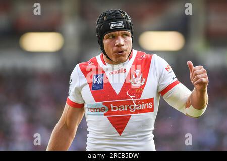 St. Helens, Angleterre - 13 juillet 2023 - Jonny Lomax de St Helens . Betfred Super League, St. Helens vs Catalan Dragons au Totally Wicked Stadium, St. Helens, Royaume-Uni Banque D'Images