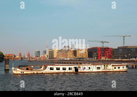 Oberbaum Bridge Berlin Allemagne Banque D'Images