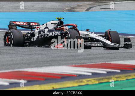 Spielberg, Autriche. 2 juillet 2023. Formula 1 Rolex Austrian Grand Prix au Red Bull Ring, Autriche. Photo : #22 Yuki Tsunoda (JPN) de la Scuderia AlphaTauri dans AlphaTauri AT04 pendant la course © Piotr Zajac/Alamy Live News Banque D'Images