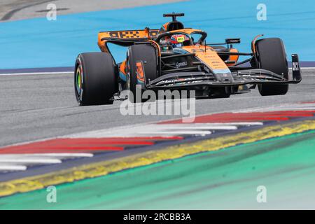 Spielberg, Autriche. 2 juillet 2023. Formula 1 Rolex Austrian Grand Prix au Red Bull Ring, Autriche. Photo : #81 Oscar Piastri (AUS) de l'écurie McLaren F1 Team à McLaren MCL60 pendant la course © Piotr Zajac/Alamy Live News Banque D'Images