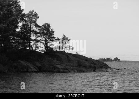 Paysage dans Vita Sannar, Dalsland. Suède Banque D'Images