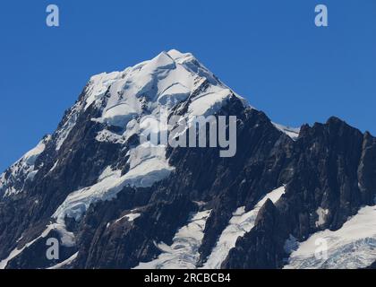 Mont Cook vu d'un endroit près de Muller Hut Banque D'Images