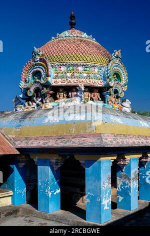 Umamahesvara temple à Konerirajapuram près de Kumbakonam, Tamil Nadu, Inde du Sud, Inde, Asie Banque D'Images