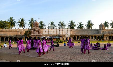 Brihadisvara Brihadeeswara Grand Temple (10e siècle) Thanjavur Tanjore, Tamil Nadu, Inde du Sud, Inde, Asie. Site du patrimoine mondial de l'UNESCO Banque D'Images