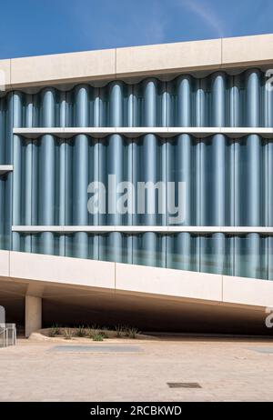 Bâtiment de la Bibliothèque nationale du Qatar à Doha, Qatar Banque D'Images