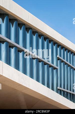 Bâtiment de la Bibliothèque nationale du Qatar à Doha, Qatar Banque D'Images