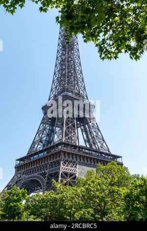 Photo unique de la Tour Eiffel à Paris Banque D'Images