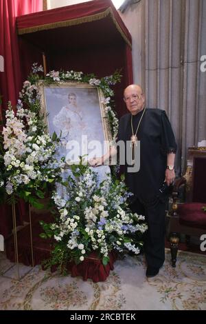 Rappel assiste à l'hommage Carmen Sevilla dans l'église de San Antón. L'actrice Carmen Sevilla est décédée le 27 juin 2023. À Madrid. 13 juillet 2023 SP Banque D'Images