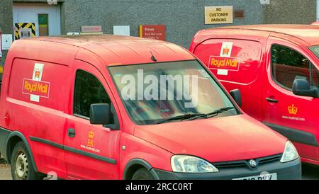 logo royal mail sur la fourgonnette Banque D'Images