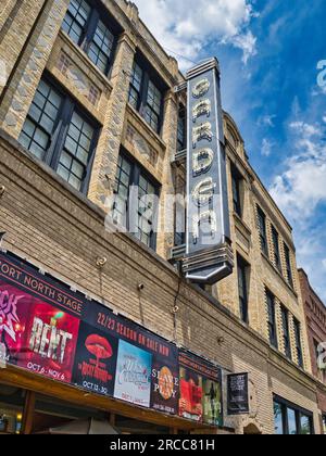 À l'origine un vaudeville et un emporium de cinéma, le théâtre Garden dans Short North près du centre-ville de Columbus Ohio. Banque D'Images