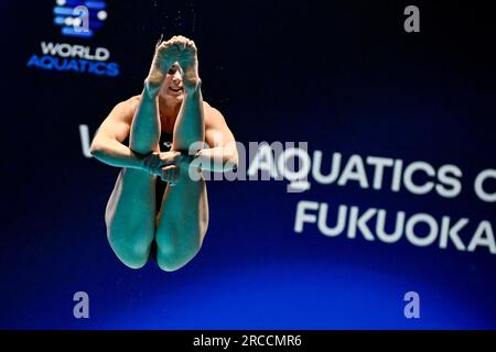 Fukuoka, Japon. 14 juillet 2023. Elena Bertocchi d'Italie participe au 20e Championnat du monde de natation à la piscine préfectorale de Fukuoka à Fukuoka (Japon), le 14 juillet 2023. Crédit : Insidefoto di andrea staccioli/Alamy Live News Banque D'Images