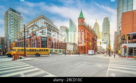 Skyline du centre-ville de Toronto, paysage urbain de l'Ontario au Canada Banque D'Images