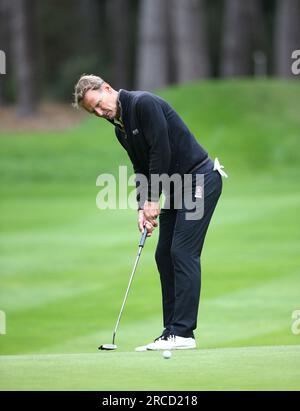 Teddy Sheringham le premier jour de la série Aramco Team 2023 au Centurion Club, Hertfordshire. Date de la photo : Vendredi 14 juillet 2023. Banque D'Images