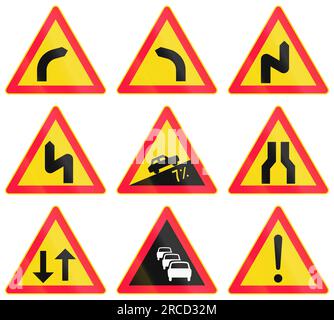 Virage à droite en Finlande. Banque D'Images