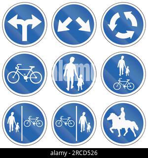 Allez à gauche ou à droite en Islande. Banque D'Images