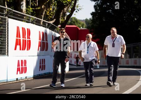 Rome, Italie. 14 juillet 2023. Équipe Hankook lors de l'ePrix Hankook Rome 2023, 10e réunion du Championnat du monde ABB FIA Formula E 2022-23, sur le circuit Cittadino dell'EUR du 14 au 16 juillet 2023 à Rome, Italie - photo Julien Delfosse/DPPI crédit : DPPI Media/Alamy Live News Banque D'Images