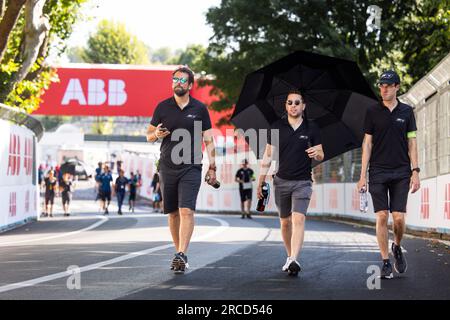 Rome, Italie. 14 juillet 2023. FRIJNS Robin (nld), Team ABT - CUPRA, Spark-Mahindra, Mahindra M9-Electro, portrait lors de l'ePrix Hankook Rome 2023, 10e réunion du Championnat du monde ABB FIA Formula E 2022-23, sur le circuit Cittadino dell'EUR du 14 au 16 juillet 2023 à Rome, Italie - photo Julien Delfosse/DPPI crédit: DPPI Media/Alamy Live News Banque D'Images