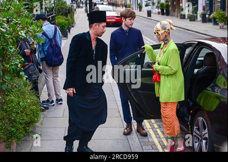 LONDRES, ANGLETERRE - 13 JUILLET : la fête d'été Vogue x autoportrait britannique au Chiltern Firehouse le 13 juillet 2023 à Londres, Angleterre. Crédit : Voir Li/Picture Capital/Alamy Live News Banque D'Images