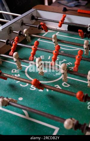 Jeu de table de football vintage Banque D'Images