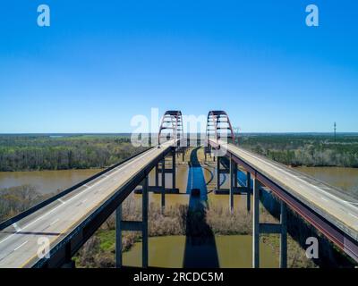 Vue aérienne de l'Interstate 65 Dolly Parton Bridge Banque D'Images