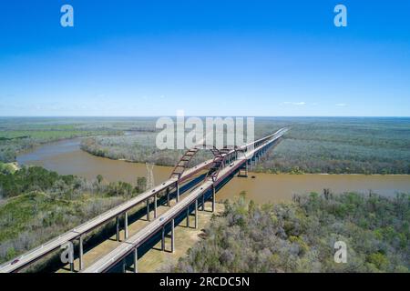 Vue aérienne de l'Interstate 65 Dolly Parton Bridge Banque D'Images