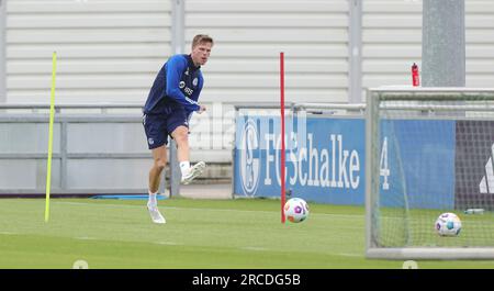 Firo : 06/29/2023, football, football, 2e division, 2e Bundesliga, Saison 2023/2024, FC Schalke 04, entraînement, Marius BULTER en entraînement individuel Banque D'Images